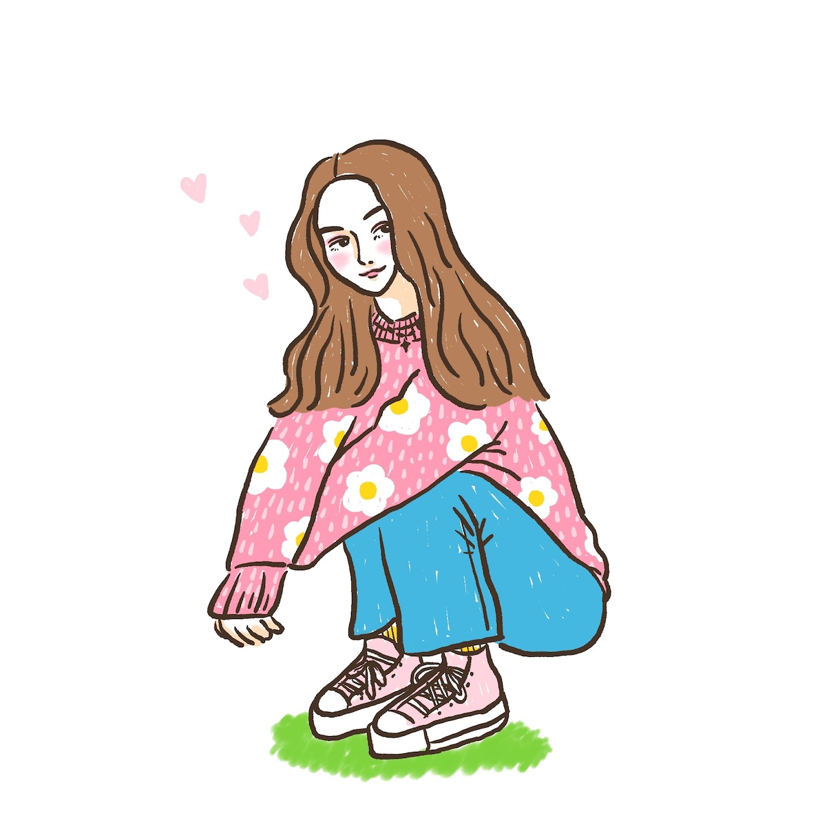 女性に人気◎カラフルな手書き風イラストお描きします アイコン、ウェルカムボード、記念日のプレゼントに イメージ7