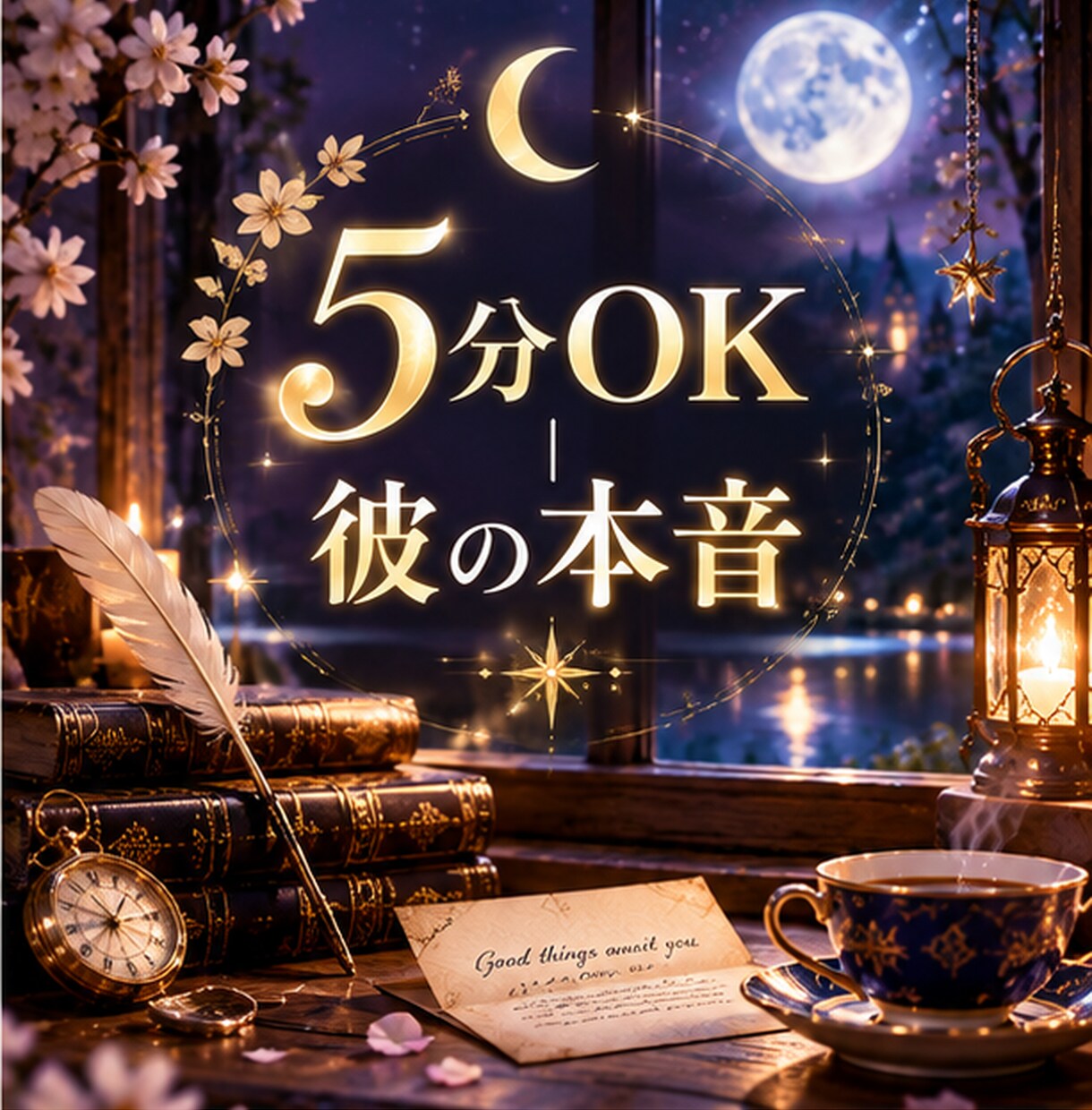 5分OK｜連絡すべきか迷う夜の本音を読みます 迷いが一つなら5分で。彼の本音と今夜の一手をお伝えします イメージ6