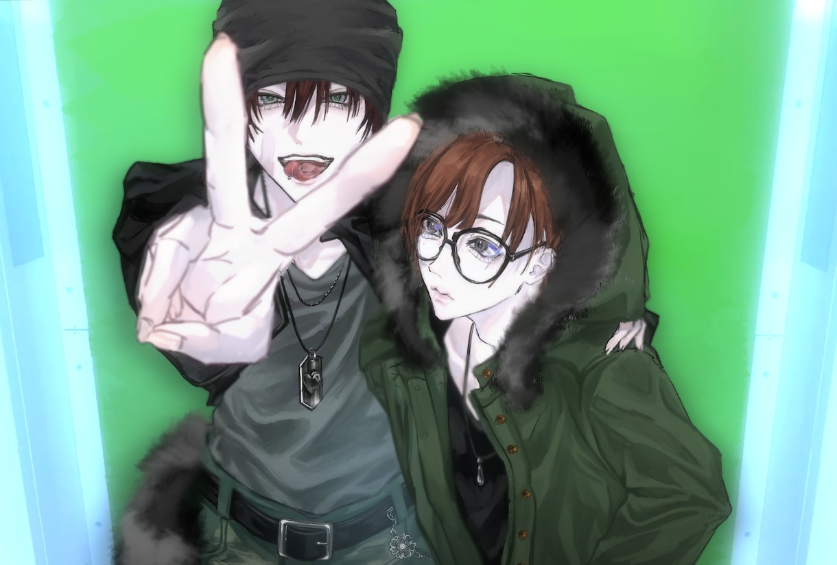線の細い繊細で透明感のあるイラストを描きます 透明感のある！癖に刺さる！イラストを描きます イメージ2
