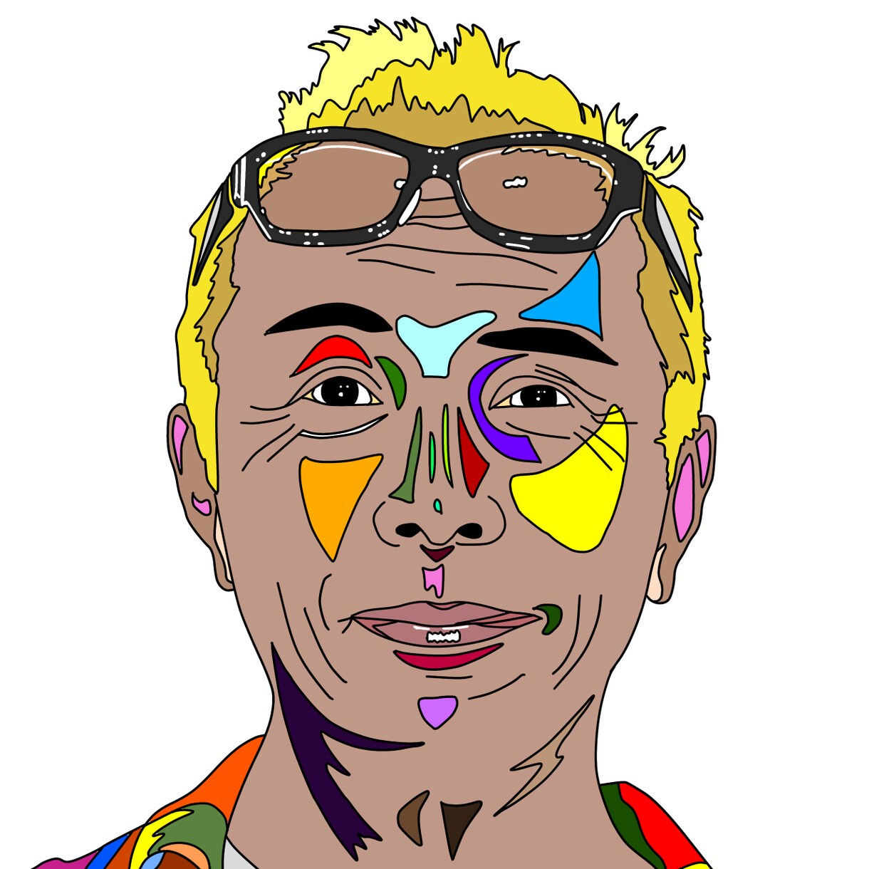 他にない！リアルでカラフルな似顔絵描きます リアルだけど、他にない目を引く似顔絵かきます！ イメージ1