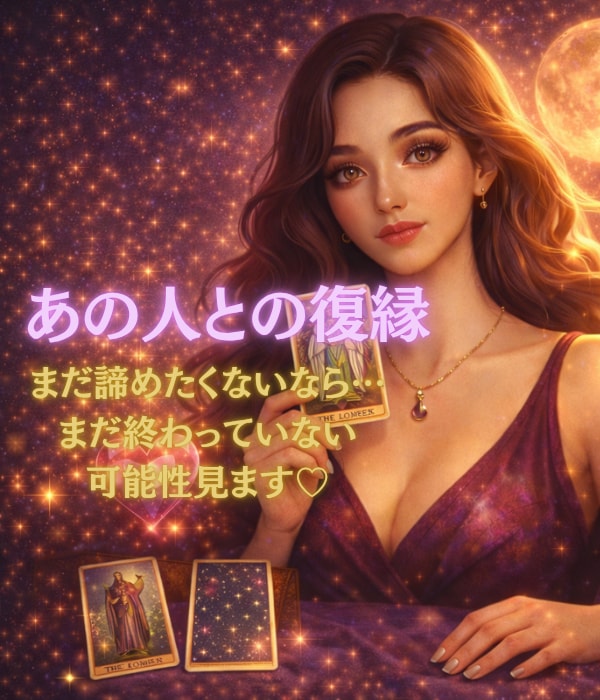 忘れられないあの人との未来をタロットで鑑定します 忘れられないのは、心がまだ“繋がっている”からです。 イメージ1