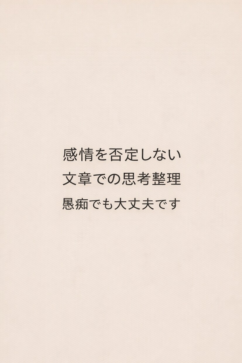 思考と状況を文章で整理します 考えが散らかった状態を文章で整理します イメージ1