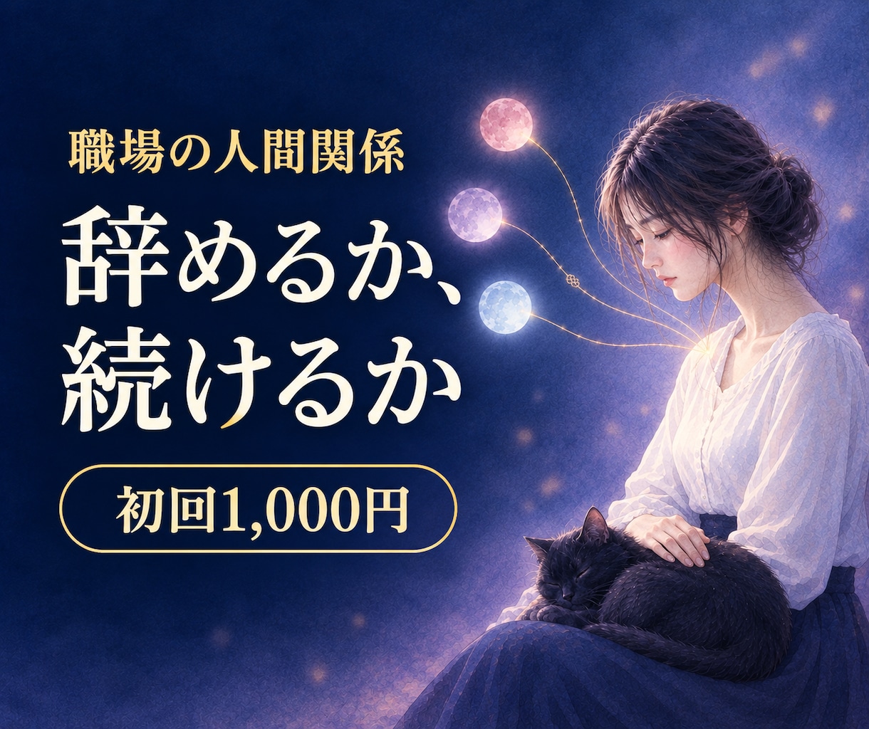 職場の人間関係｜上司・同僚の本音を霊視します 辞めたい・苦手な人・居場所がない｜あの人の心の色を視ます イメージ1