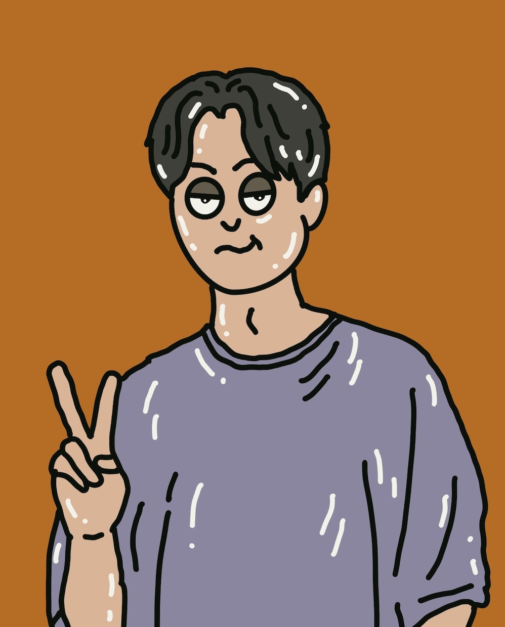 一癖あるポップな似顔絵イラストをお届けます #イラスト#似顔絵#アイコン#SNS#結婚式#おしゃれ イメージ6