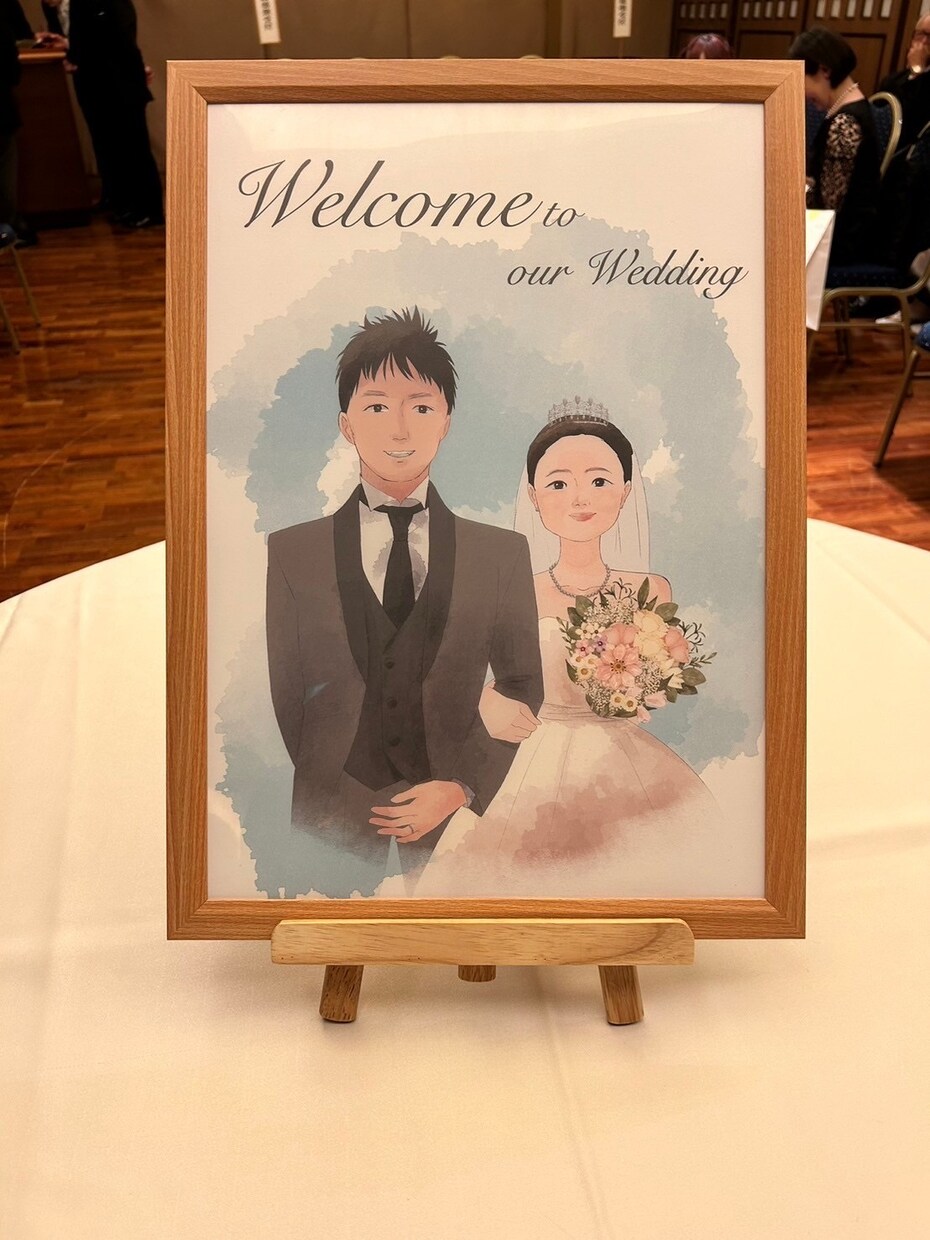 最高の1日に♡ウェディングイラスト作成します 結婚式に相応しい雰囲気に仕上げます。 イメージ5