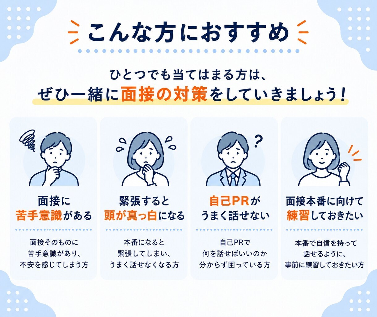 内定につながる自己PRを1から言語化します 話すだけ！あなただけの自己PRをプロが作ります イメージ6