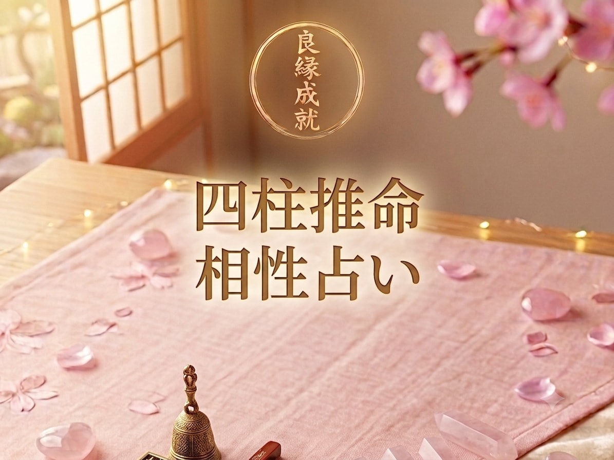 お相手との相性、ご縁を四柱推命で占います 彼の好きなタイプや縁の強さ、関係性が深まる時期を読み解きます イメージ1