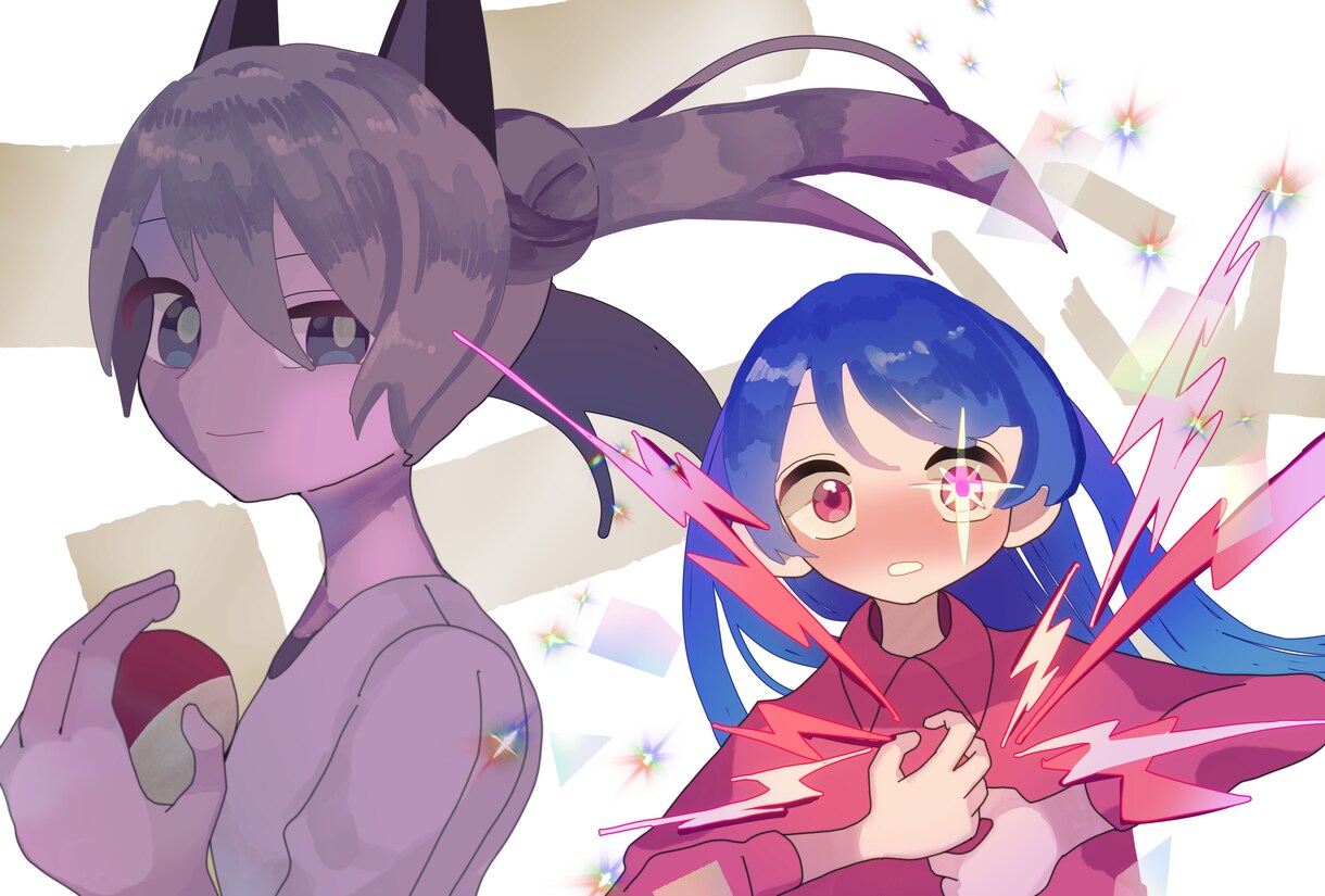 可愛い女の子描きます 可愛いキラキラした女の子を描きます。 イメージ1
