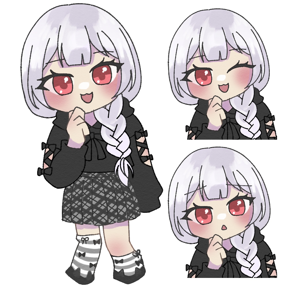 ミニキャラ(表情差分3つ付き)制作します 可愛くて使い勝手の良いミニキャラが欲しい方必見 イメージ2