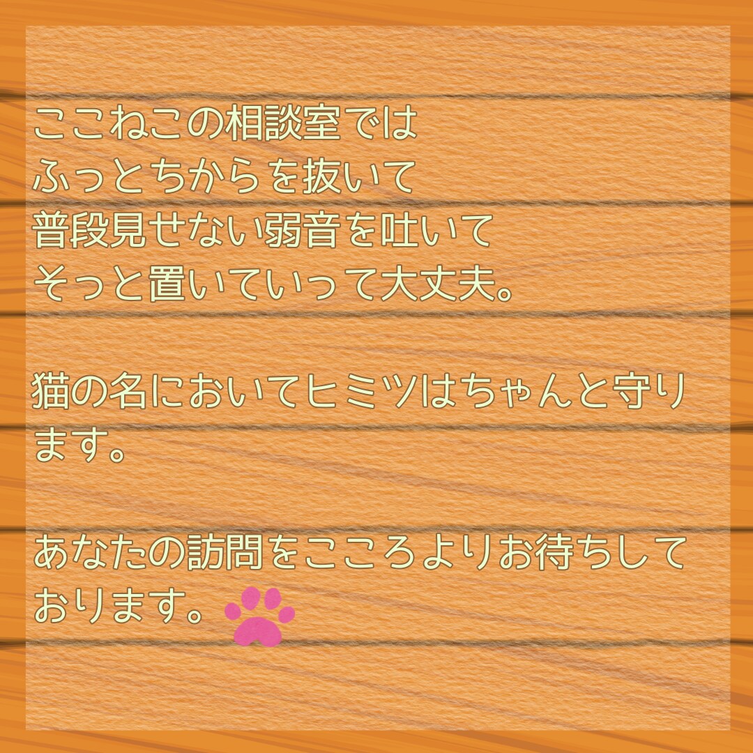 ねこ店長とこころをほどく時間つくります 電話が苦手な方も自分のペースで安心して話せますよ＾＾ イメージ4