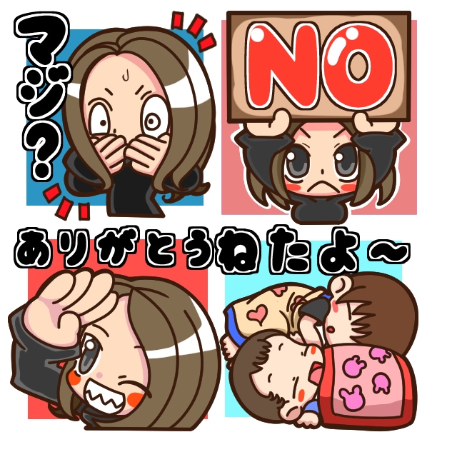 手描きLINEスタンプを作成します お持ちのオリキャラ！お写真から！ イメージ6