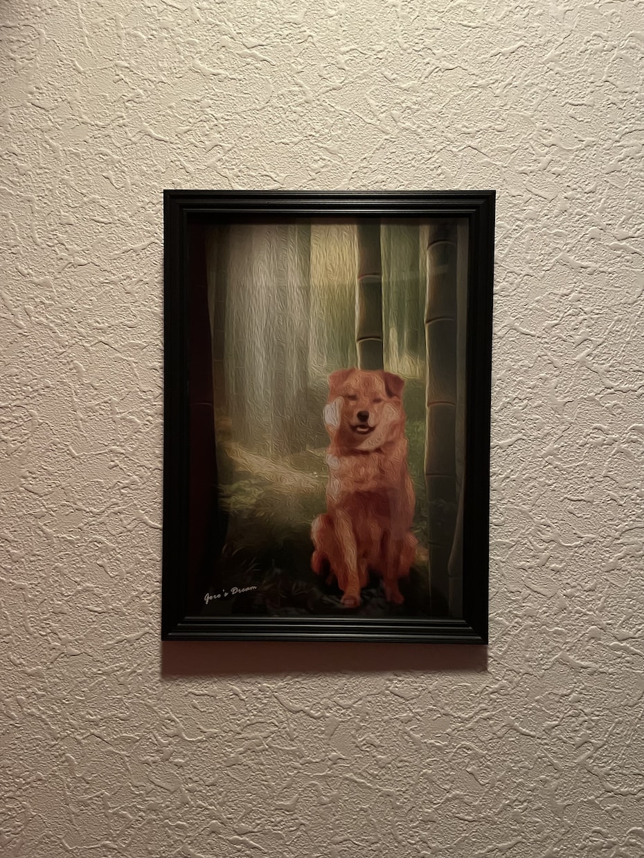 あなたのペット写真を飾れる絵画にします 愛犬･愛猫ちゃんの思い出写真を素敵な背景と合成して絵画風加工 イメージ4