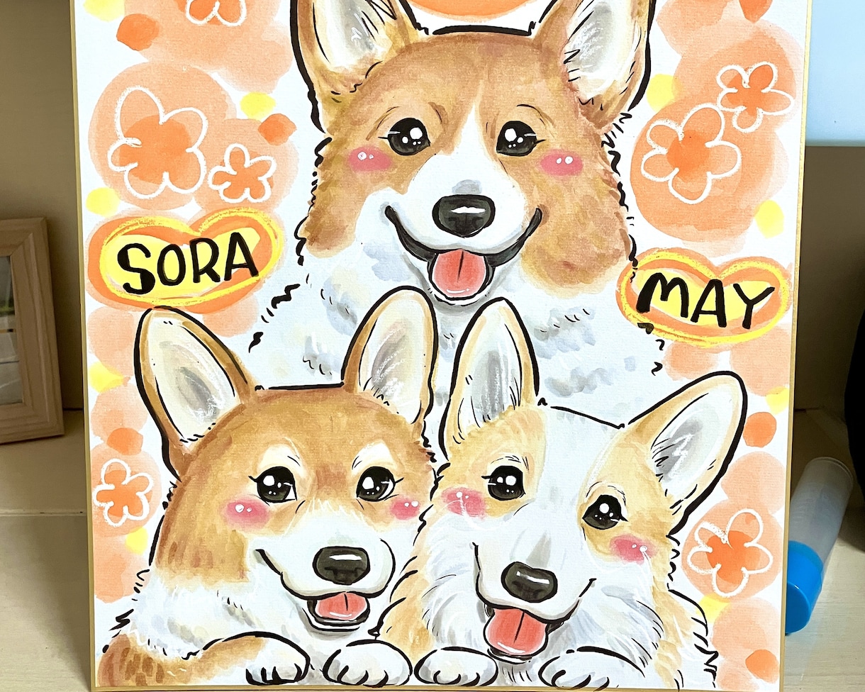 手描きで温かいペット似顔絵をお描きします 見るたびに笑顔になれる犬似顔絵、猫似顔絵 イメージ10