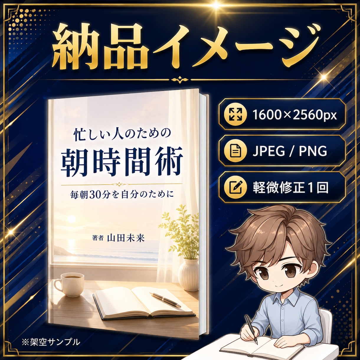 Kindle本の表紙を3日以内に1案作ります スマホの小さな一覧でも内容が伝わる表紙にします イメージ2