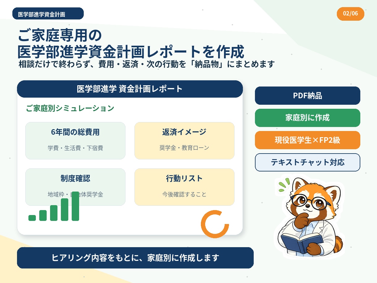 医学部進学の資金計画を家庭別に整理します 学費・生活費・資金作り・地域枠まで現役医学生FPが見える化 イメージ3