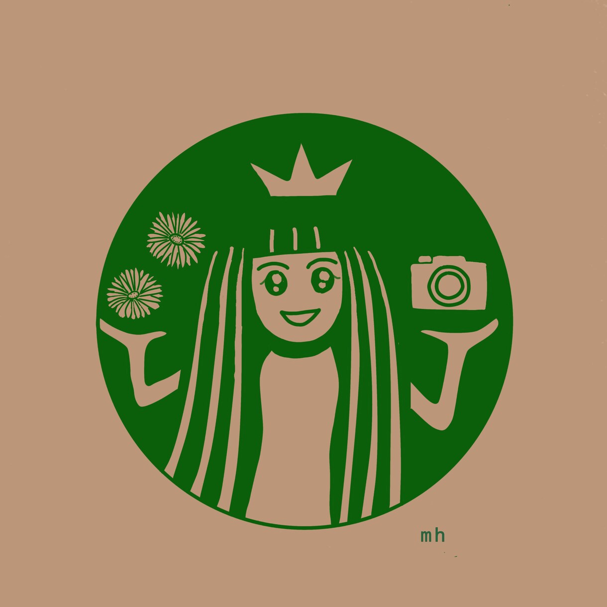 カフェ風の似顔絵をお描きします ｓｎｓのアイコンやプレゼントにも喜ばれる。かわいい似顔絵です イメージ4