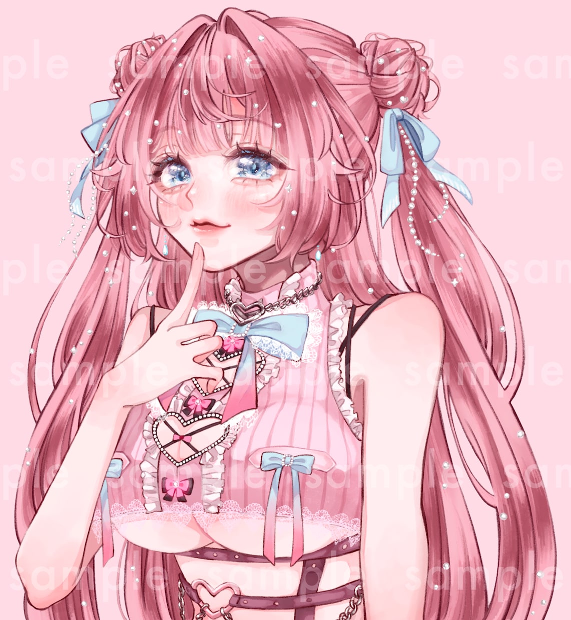 やわらかな厚塗り調の女の子イラストを制作いたします 商用利用料込み｜アイコン・サムネ・MV・配信背景・一枚絵など イメージ8