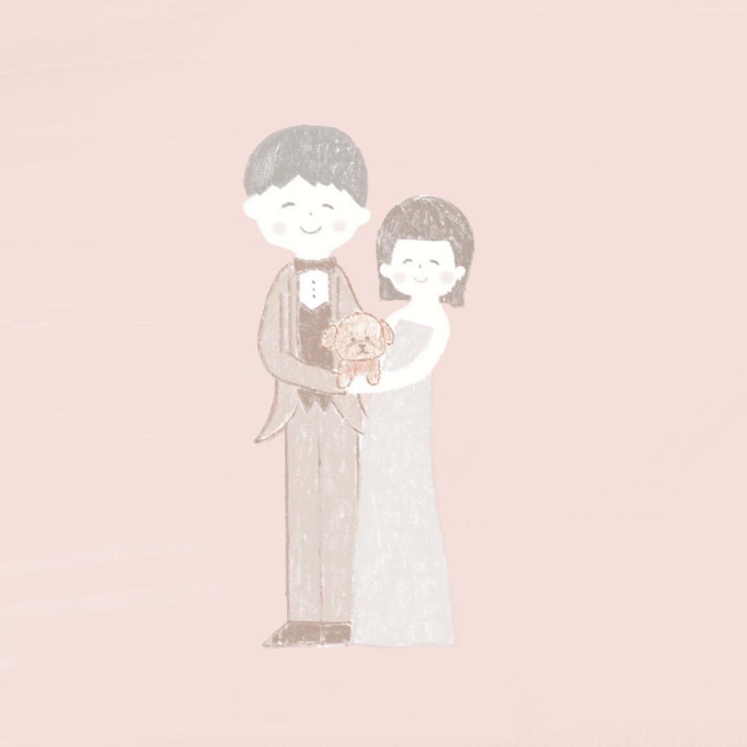 ゆる可愛い結婚式イラスト作成します ウェルカムボード・お祝い・プレゼント・記念に イメージ4