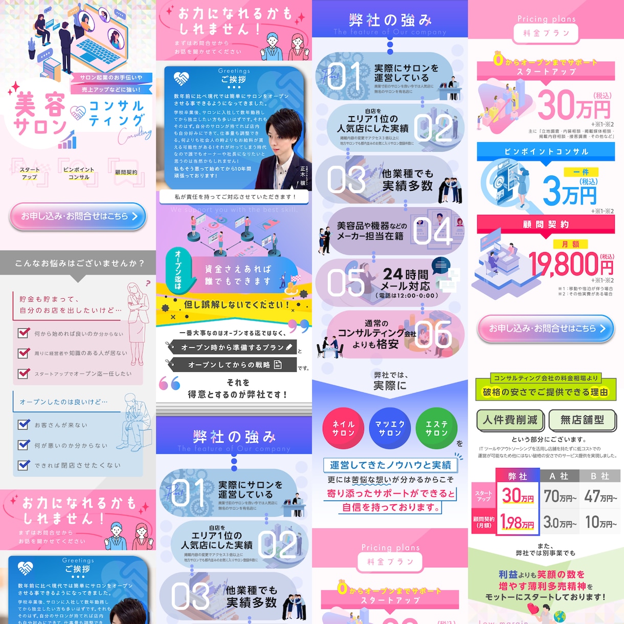 LPデザイン＋コーディングいたします 費用削減に最適。でも高品質なLPをお探しの方に。 イメージ3