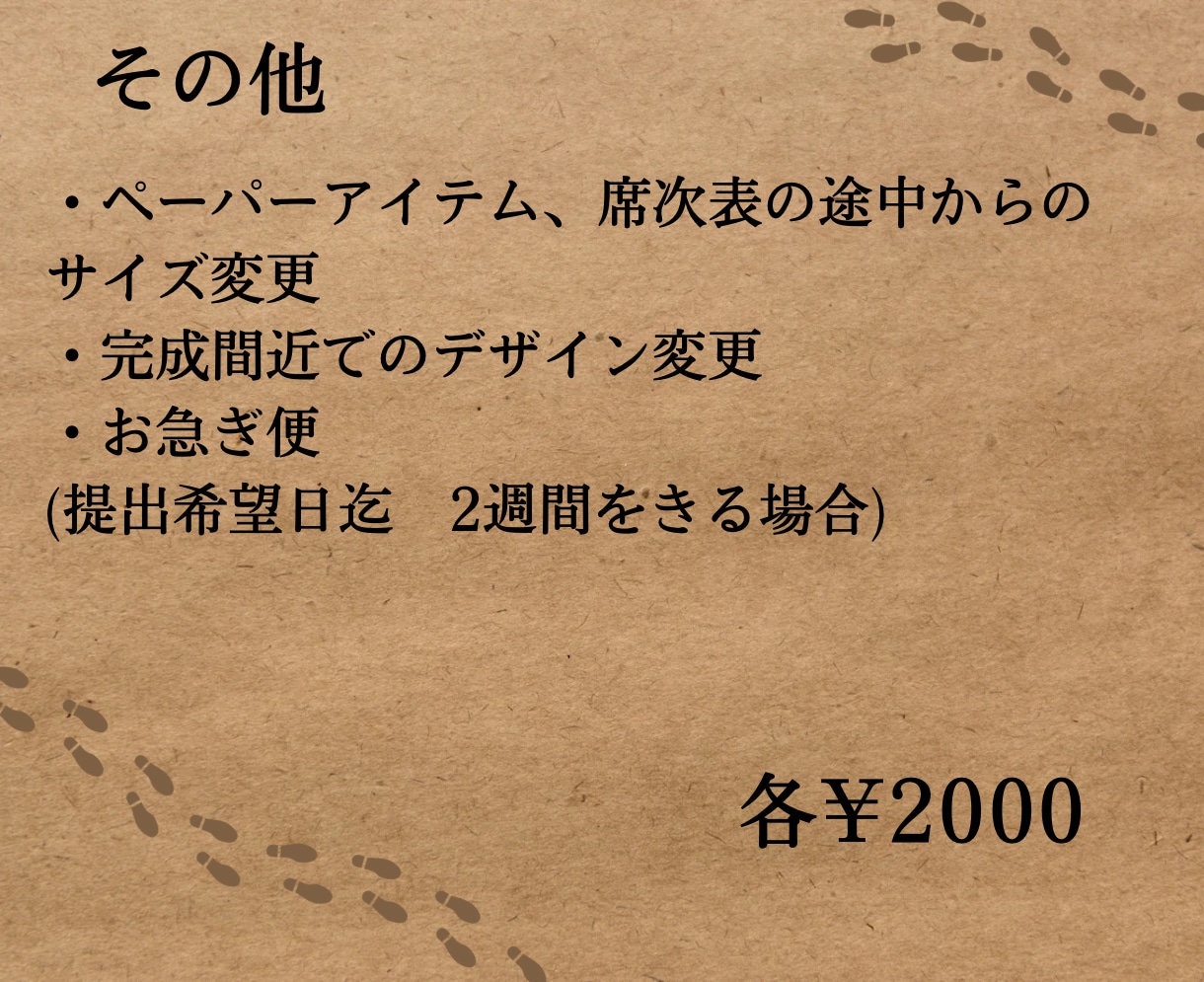 ハリーポッター忍びの地図風席次表を作成ます あの映画の世界を結婚式で再現！席次表以外にも作成可能！ イメージ4