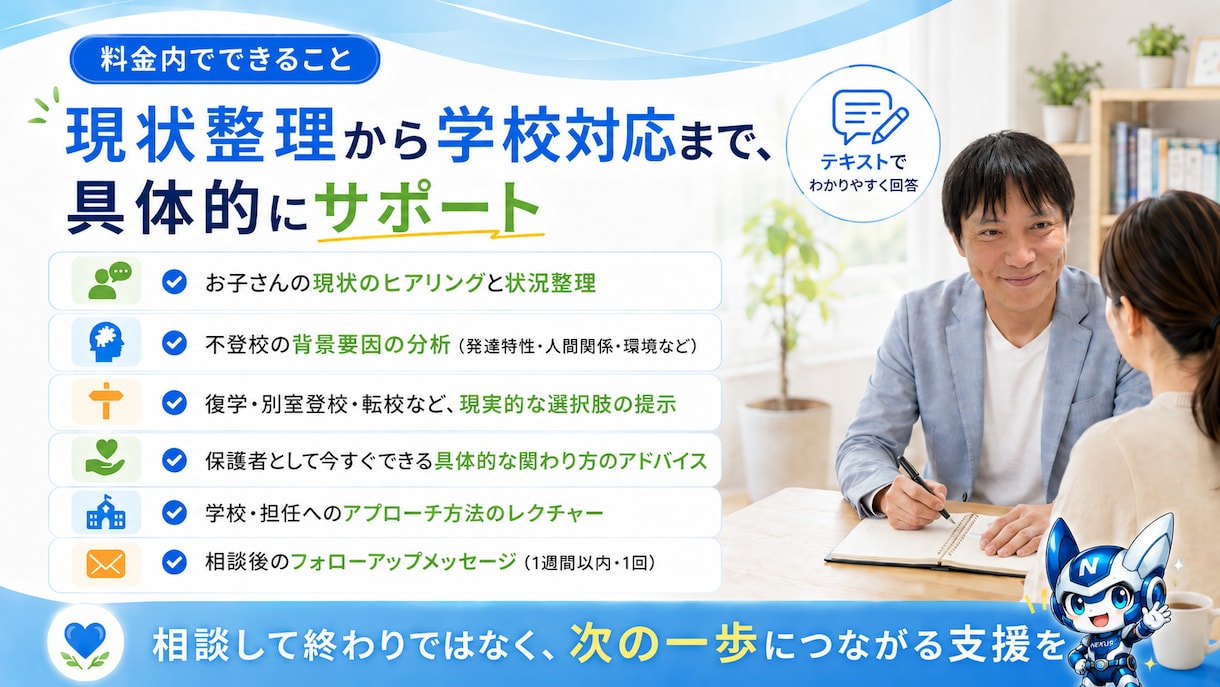 復学15名超実績｜元教師が不登校問題を解決します 弟が元不登校！不登校対応経験者が本音で寄り添います イメージ2