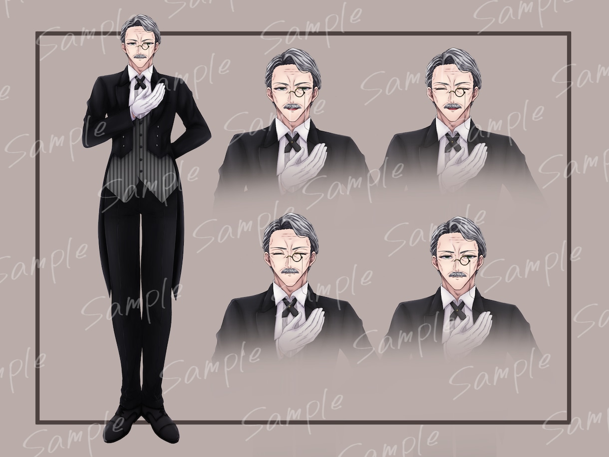 ご希望に沿った立ち絵イラストお描きします TRPG、配信、オリキャラの設定画などに！表情差分承ります！ イメージ3