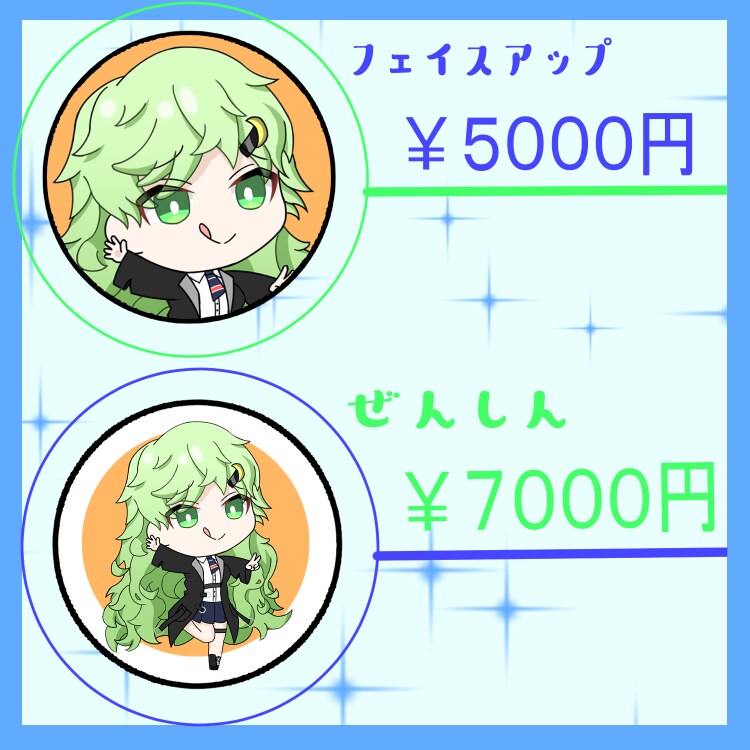 SNSのアイコンに使えるかわいいミニキャラ描きます 自分だけのアイコンが欲しいあなたへ！ イメージ2