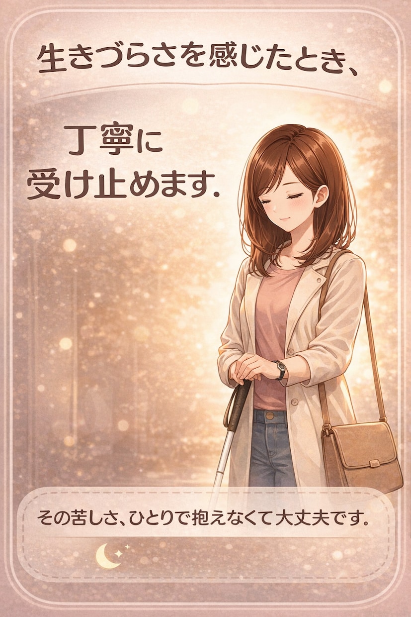 生きづらさを感じたとき、丁寧に受け止めます その苦しさ、ひとりで抱えなくて大丈夫 イメージ1