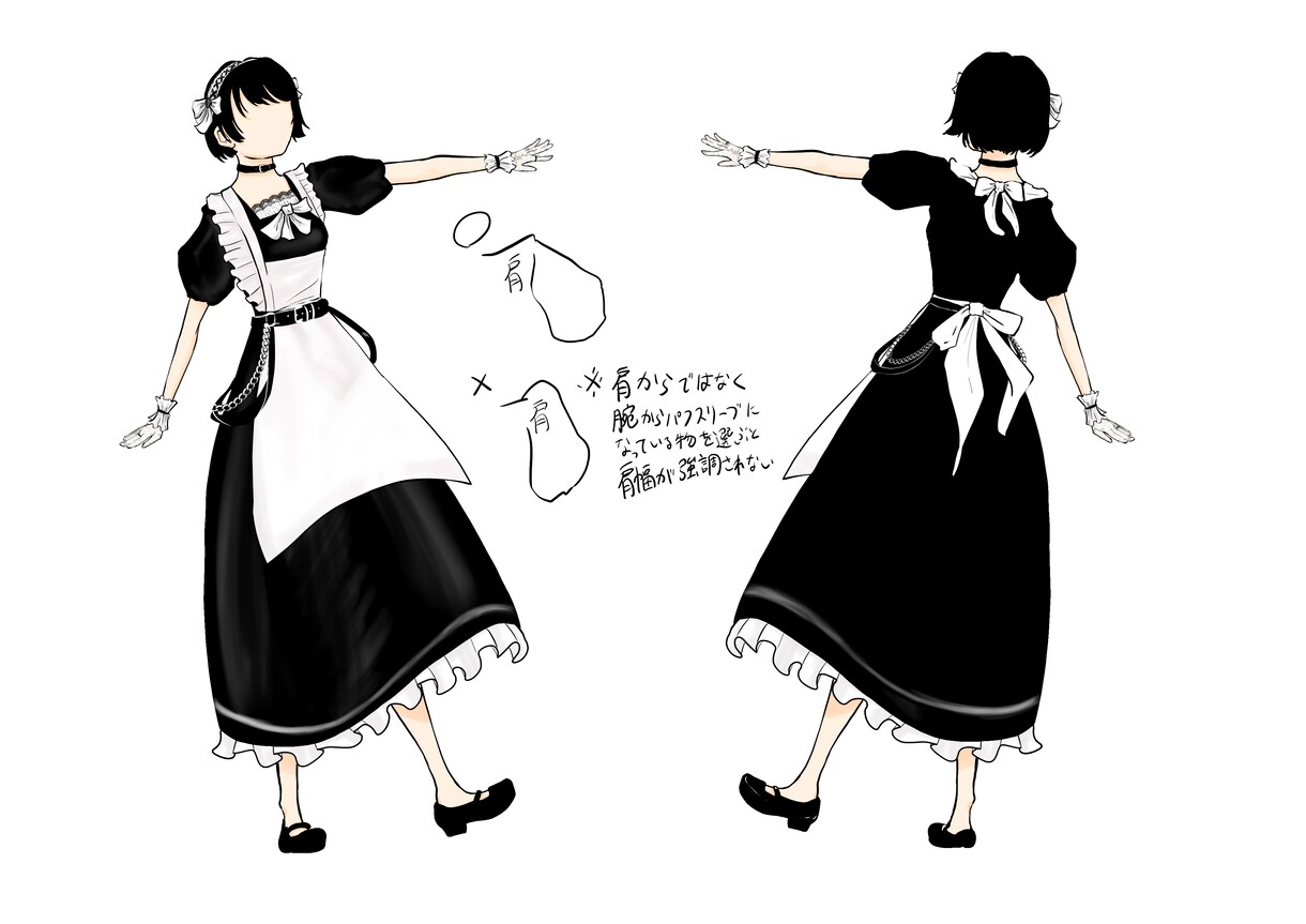 衣装3着分をデザインします アイドル・ユニット・グループ・統一モチーフの衣装をデザイン イメージ2