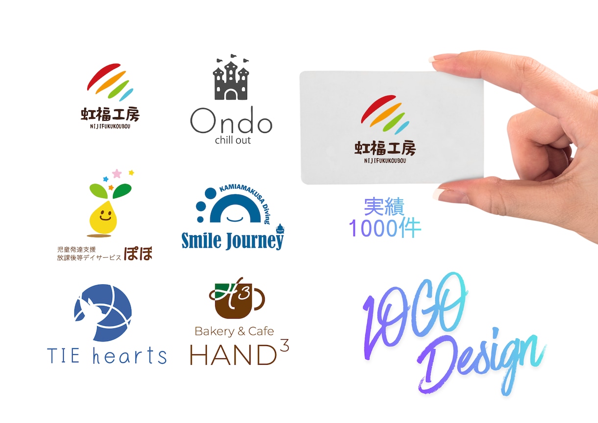 実績1000件☆シンプル可愛いロゴ制作します お客様に覚えてもらえるロゴを作りたい方へ|起業開業応援 イメージ1