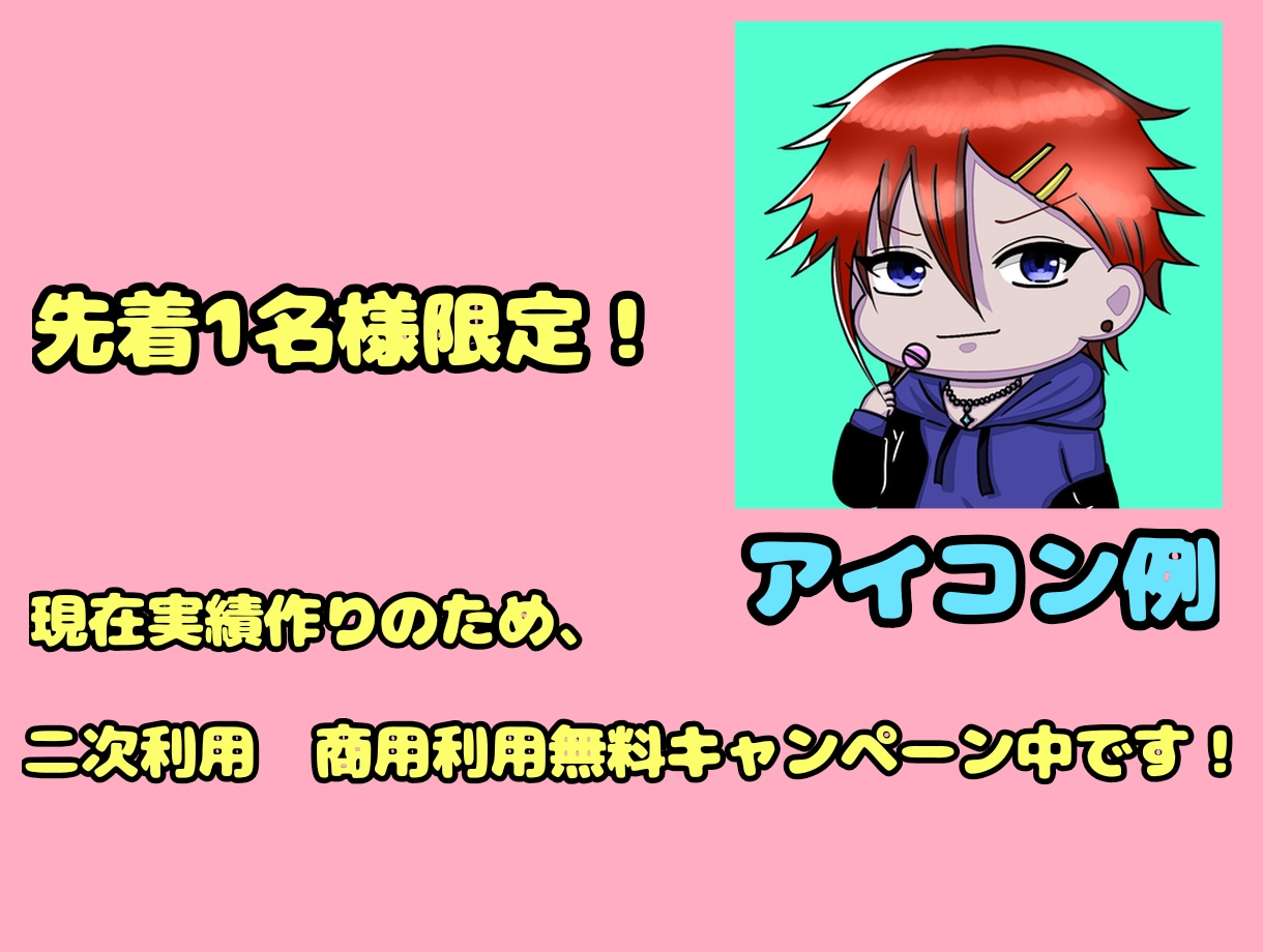 SNSやブログのデフォルメイラストアイコン描きます 二次利用　商用利用無料！2000円で全身デフォルメアイコン！ イメージ3