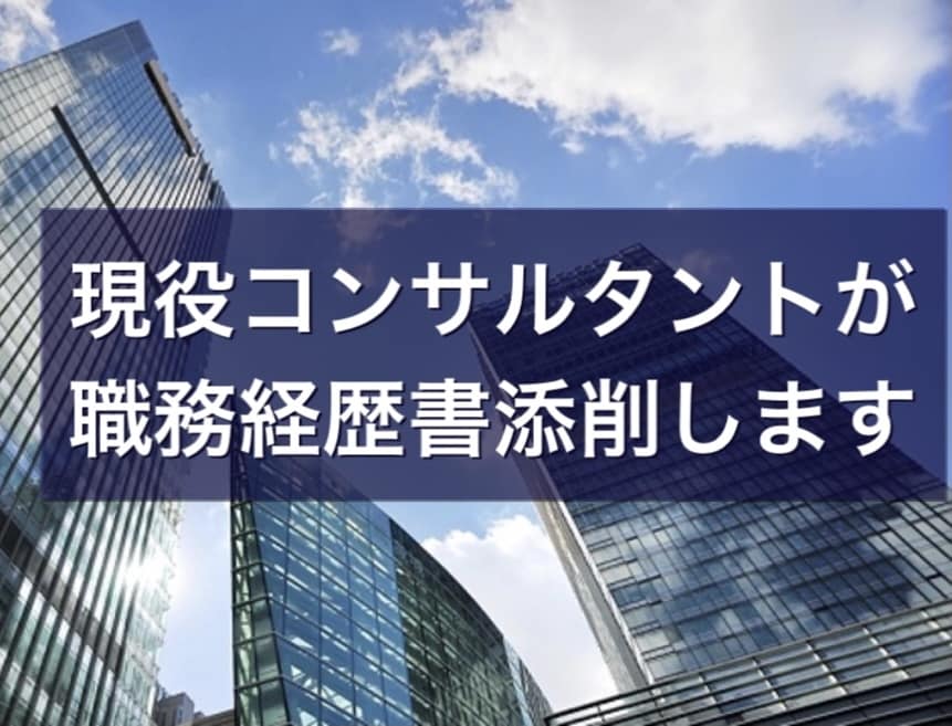 現役コンサルタントが職務経歴書添削ます 転職時の職務経歴書(履歴書OK)を添削します。即日納品可 イメージ1