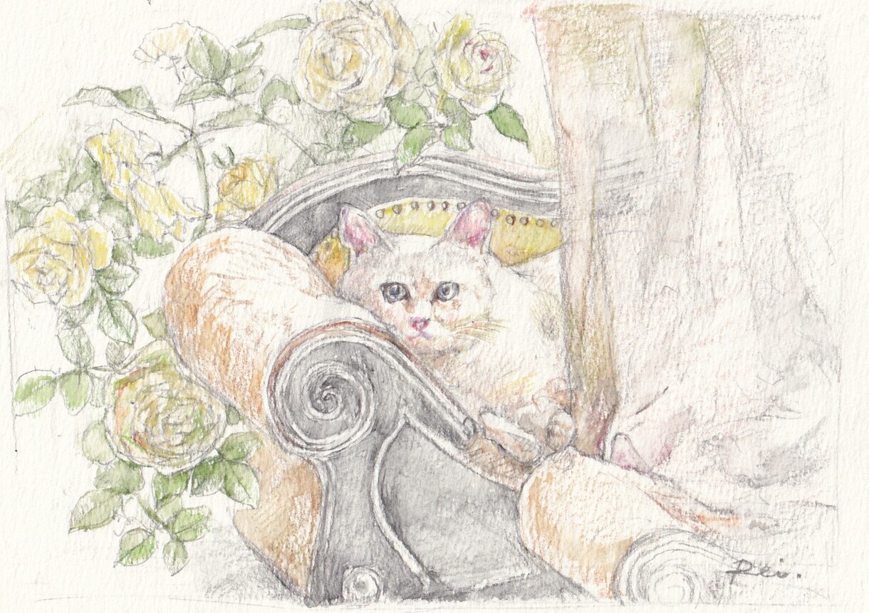 色鉛筆画✭愛猫愛犬✭ペット似顔絵オーダー受付ページです♪ 2