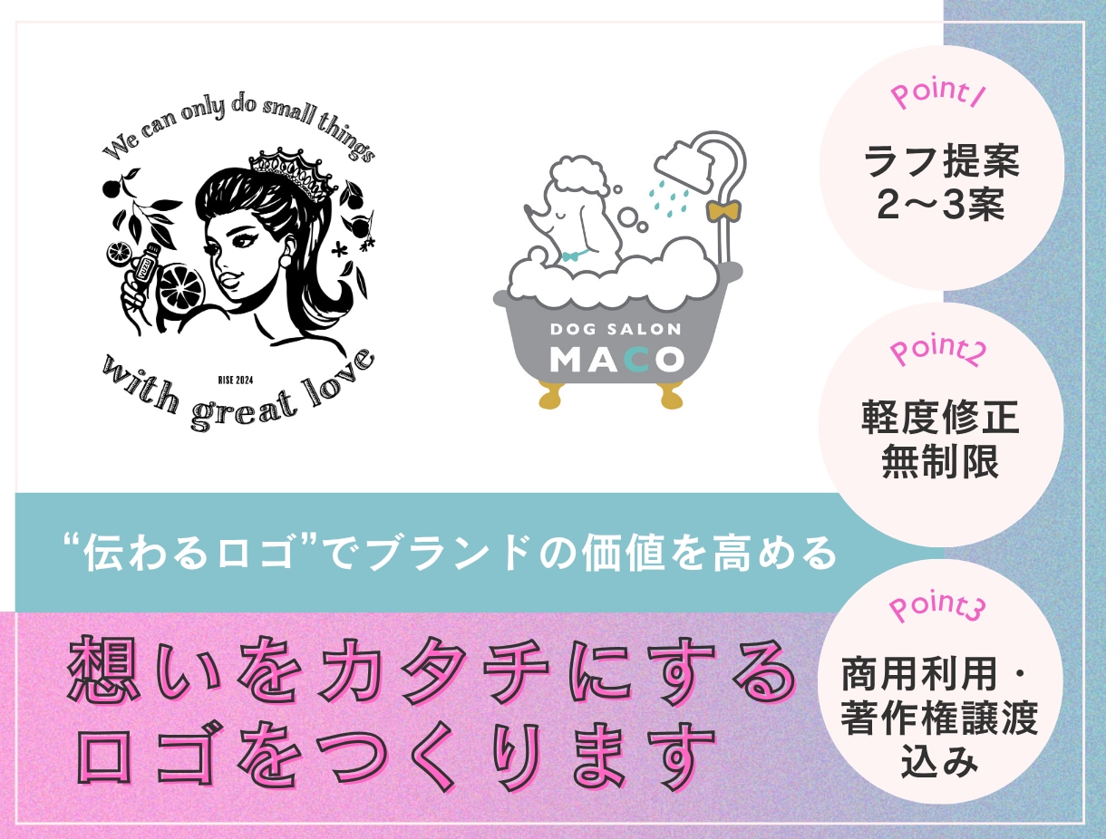 新春！限定特別価格で作成します 小規模修正無制限！見るたびに誇れるロゴを丁寧に制作 イメージ1