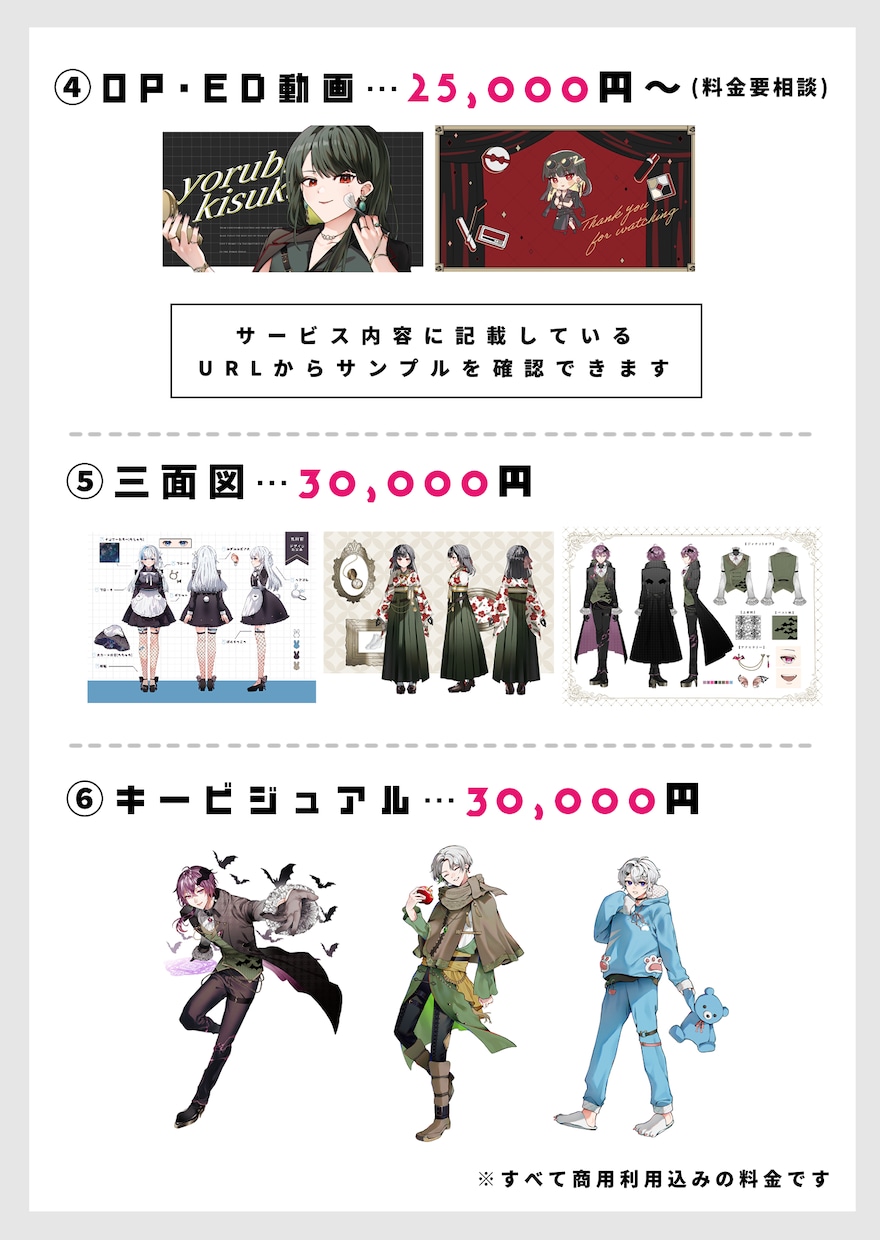 VTuberイラストからモデリングまとめて作ります 女性・男性・中性モデル大歓迎！ イメージ6