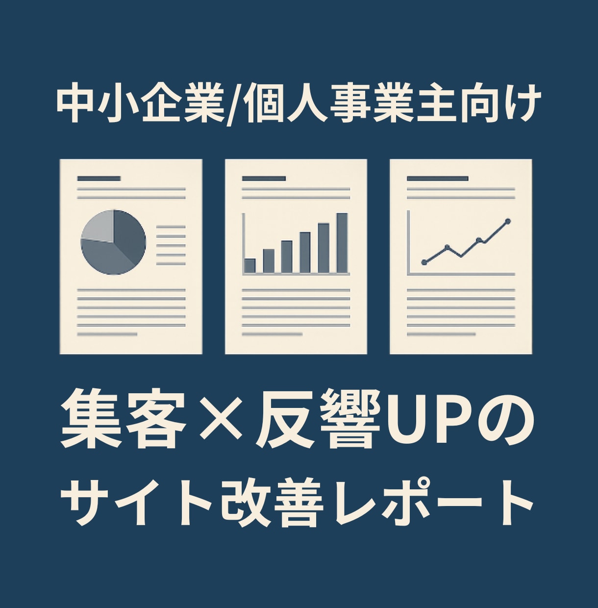 集客×反響UPのサイト改善レポートを作成します 【中小企業/個人事業主向け】成果を出すための改善施策を提案 イメージ1
