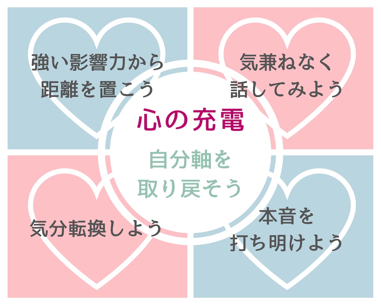 気疲れさんの☀️こころの充電☀️自分軸を整えます 他人の言動やSNSの情報に振り回されない、ブレない自分に❤️ イメージ3