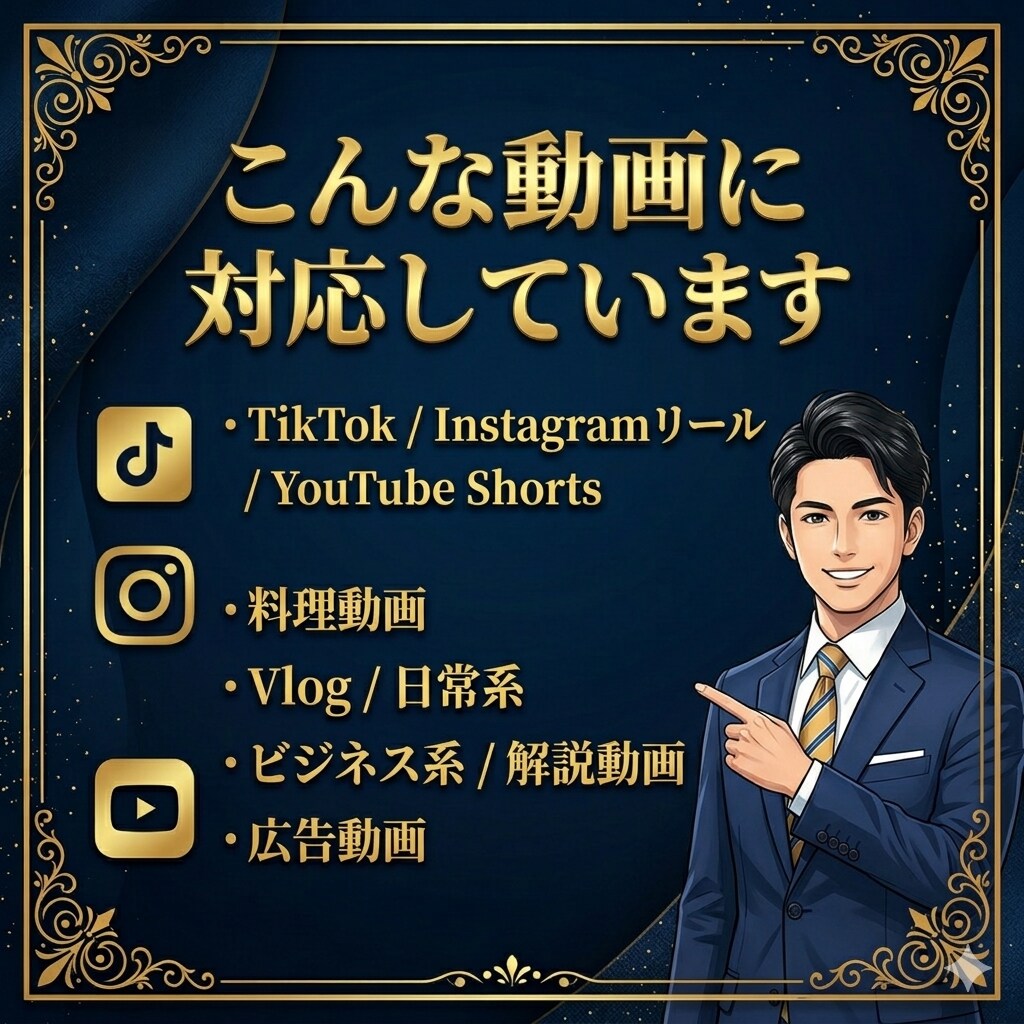 ショート動画編集 ｜ SNS向けに世界観を整えます 伝わる構成と見やすさにこだわった編集を行います イメージ5