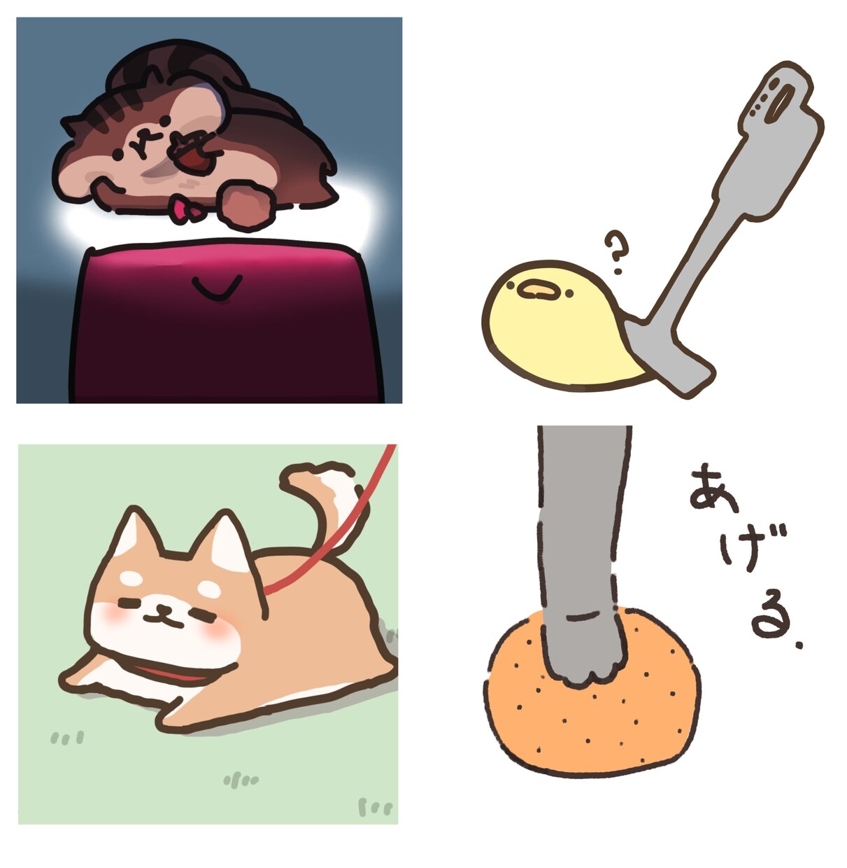 ゆるくてかわいいイラスト描きます 思わず触りたくなるようなゆるいイラストが好きな方へ届け イメージ7