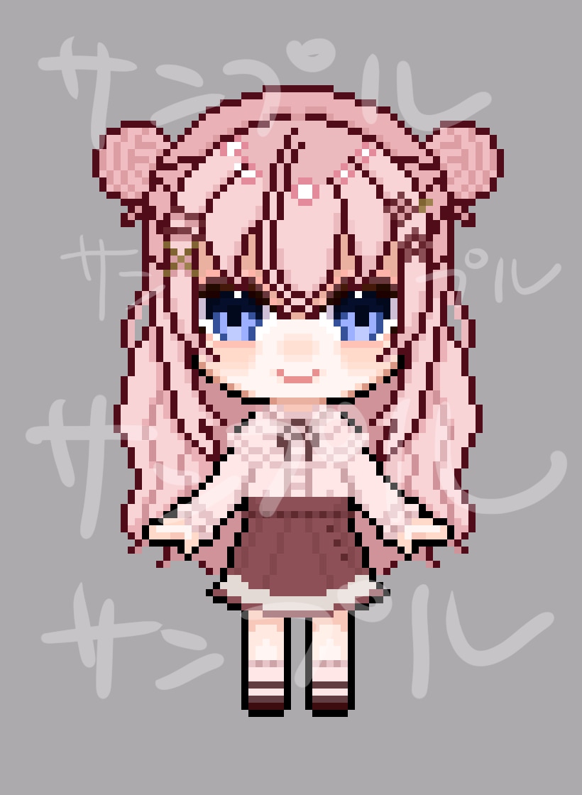 ゲーム・配信に使える2頭身キャラドット絵制作ます 商用利用込みのお値段！アニメーションも可！ イメージ9
