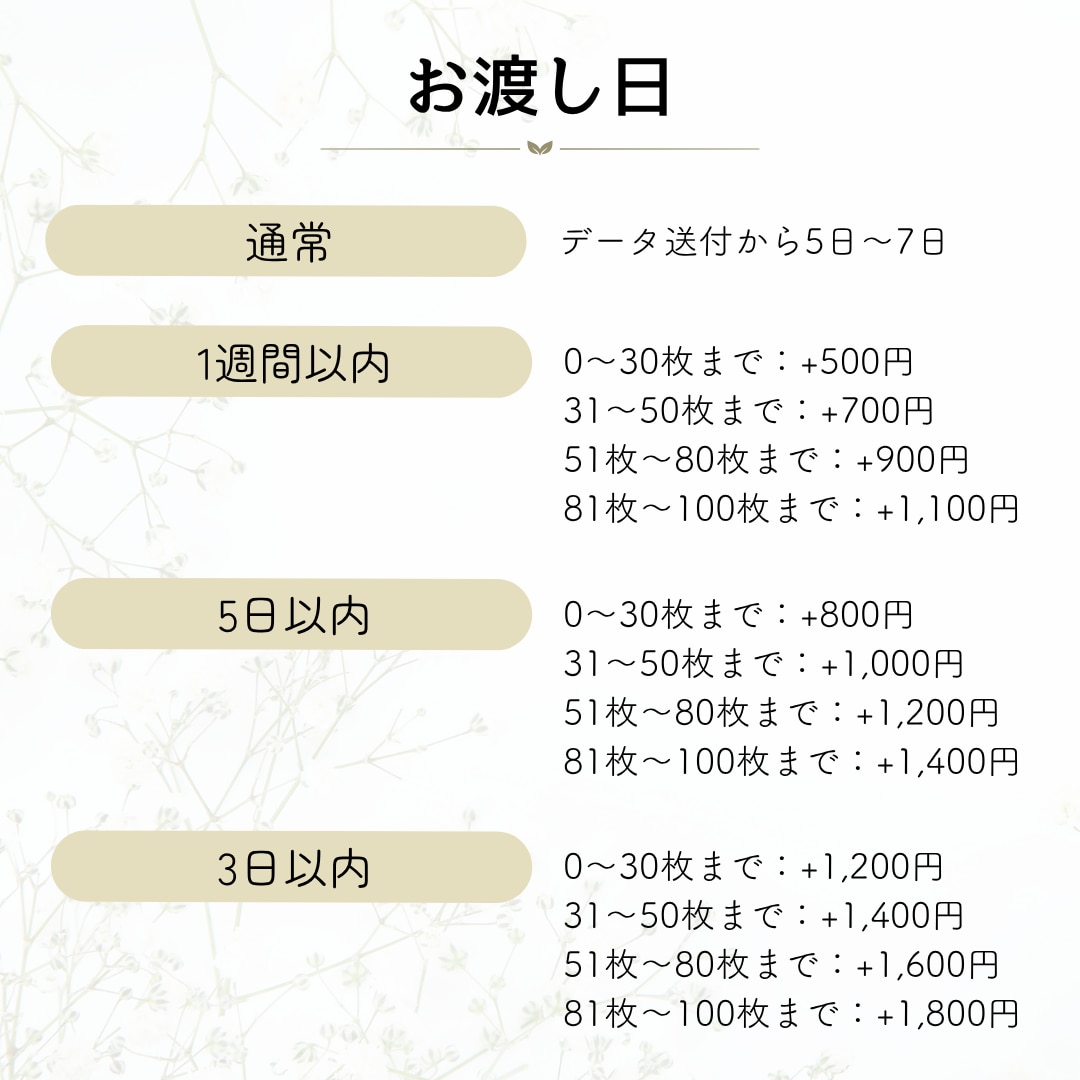 用紙選べる！2つ折り席札印刷します 3日以内の特急対応受け付けています◎ 名入れや写真入れも◎ イメージ8