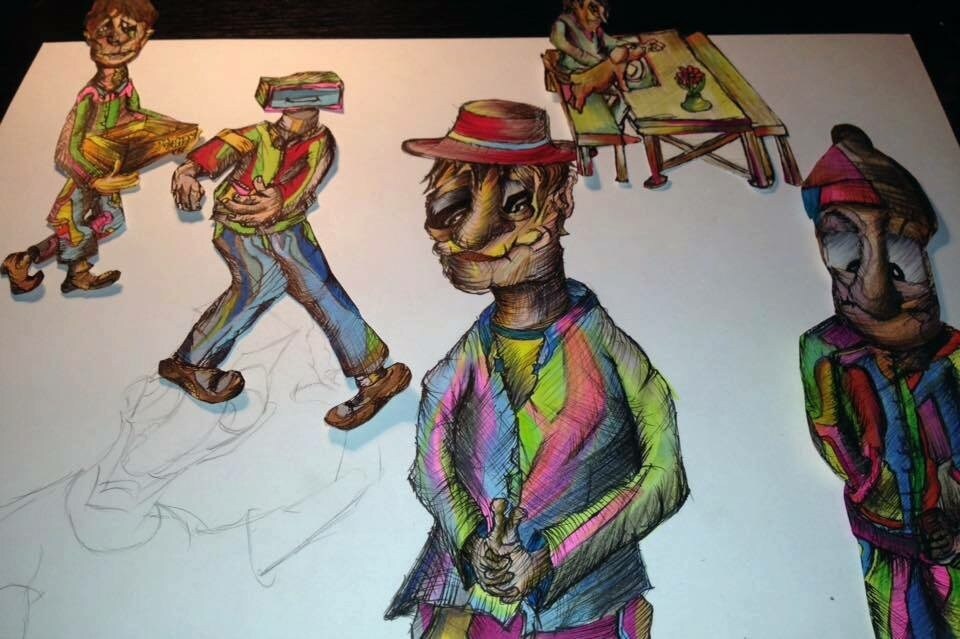世界の人々を幸せにします オラクルイラストをコンセプトにした絵画・似顔絵 イメージ3