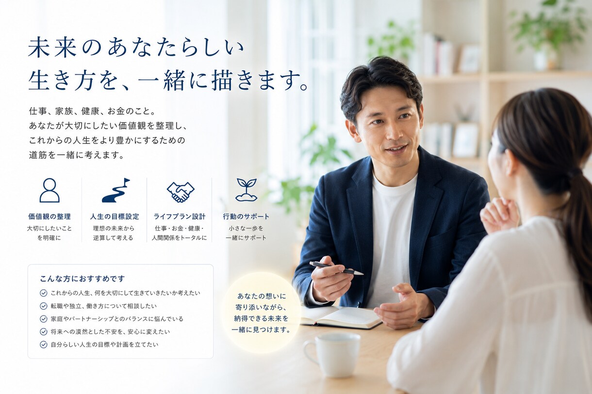 何をしたいかわからないを一緒に言語化します あなた専用の「second map」を作成します イメージ1