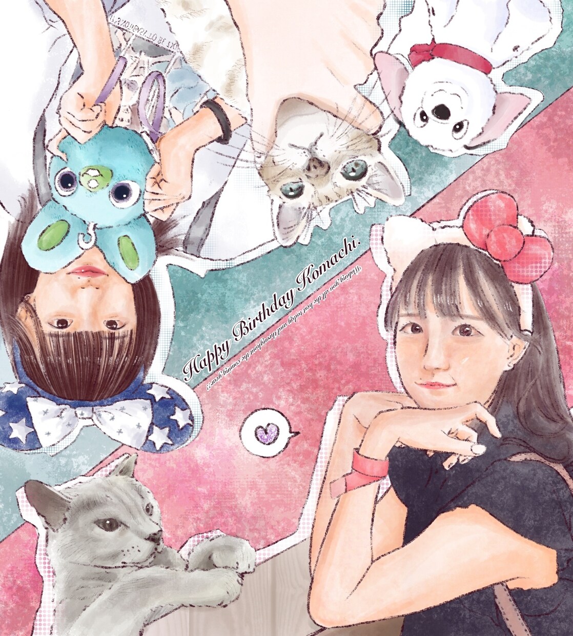 誕生日や記念日にとっておきの似顔絵色紙描きます 好きな言葉を入れられる為プレゼントにおすすめです！ イメージ1