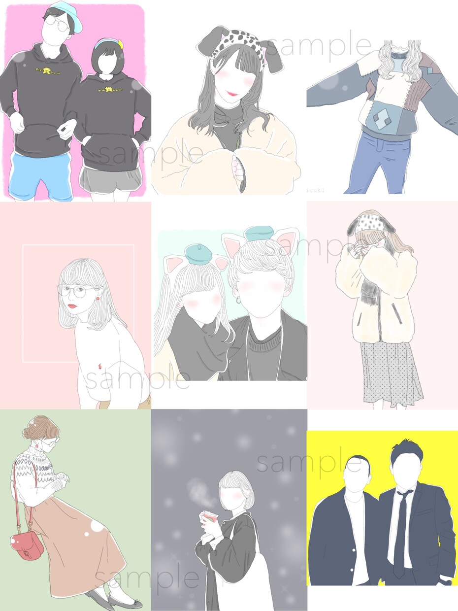 デジタル◎﻿1枚のお写真をイラストに◎します 思い出のお写真をお洒落なイラストに¨̮ イメージ2