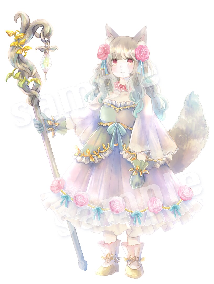 あなたのオリジナルキャラクターの立ち絵を制作します TRPG、ゲームなどに利用できるかわいいイラスト イメージ4