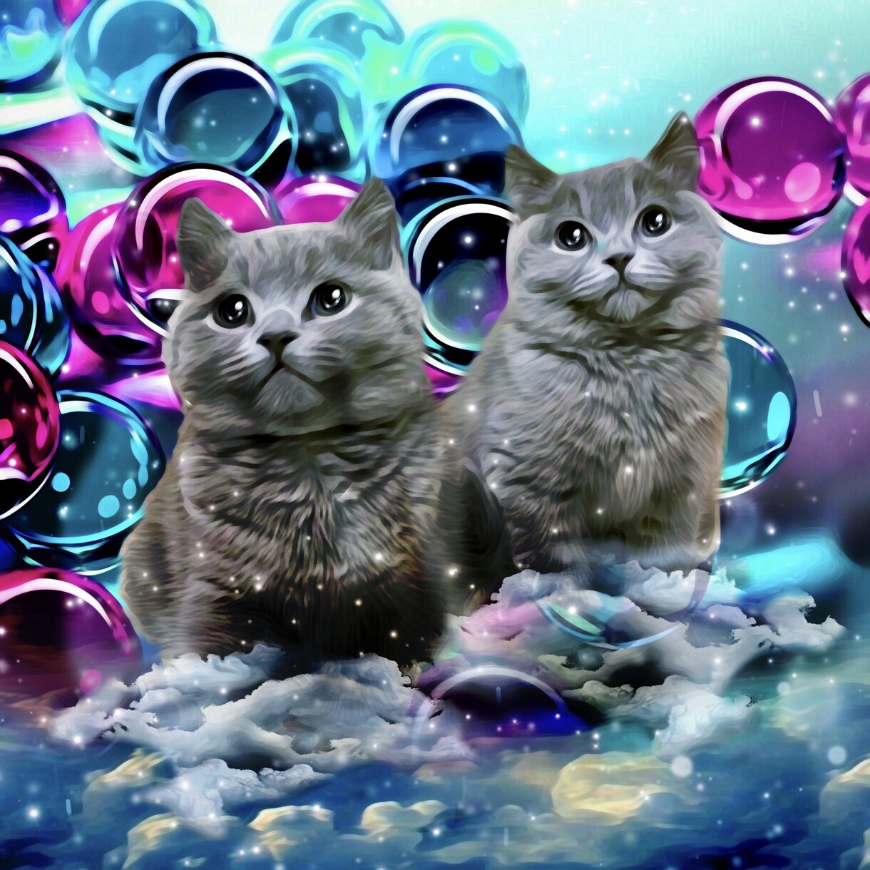 猫ちゃんのお写真から素敵なイラスト作成します オリジナルアートからグッズ化も可能です イメージ3