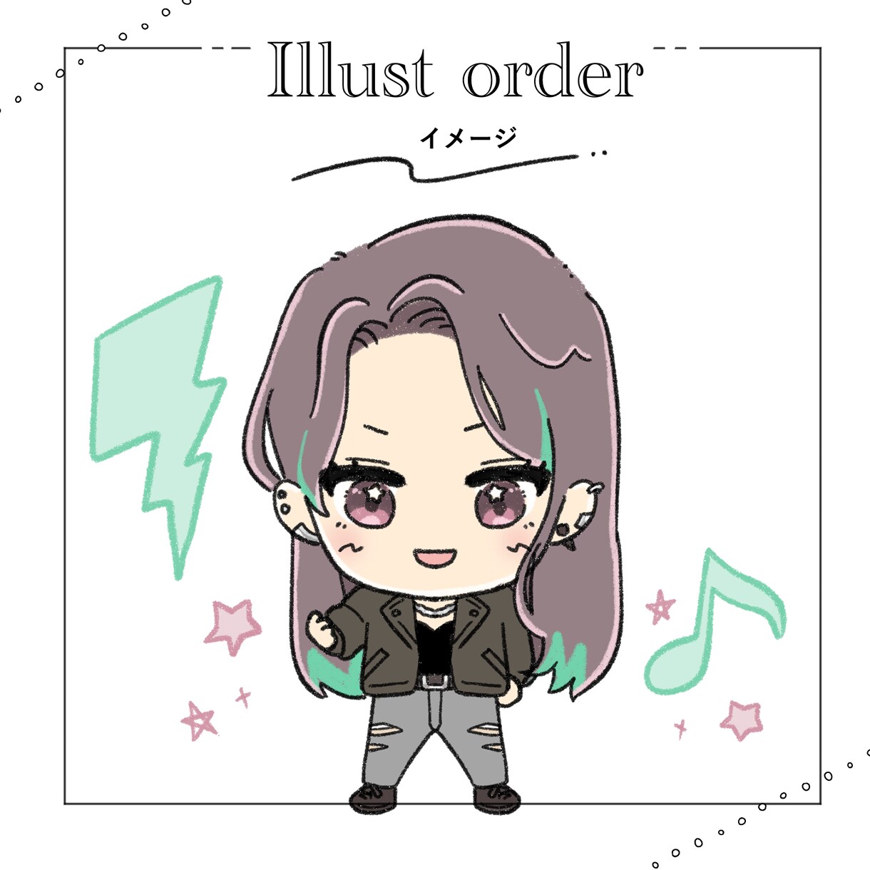 かわいいSNSアイコン・似顔絵描きます ゆるっとふわっともちっと☆。.:＊・゜ イメージ3