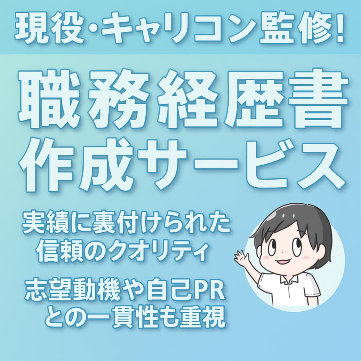 職務経歴書を作成します 転職活動をブーストさせる❗️ヒアリング項目に回答するのみ イメージ1
