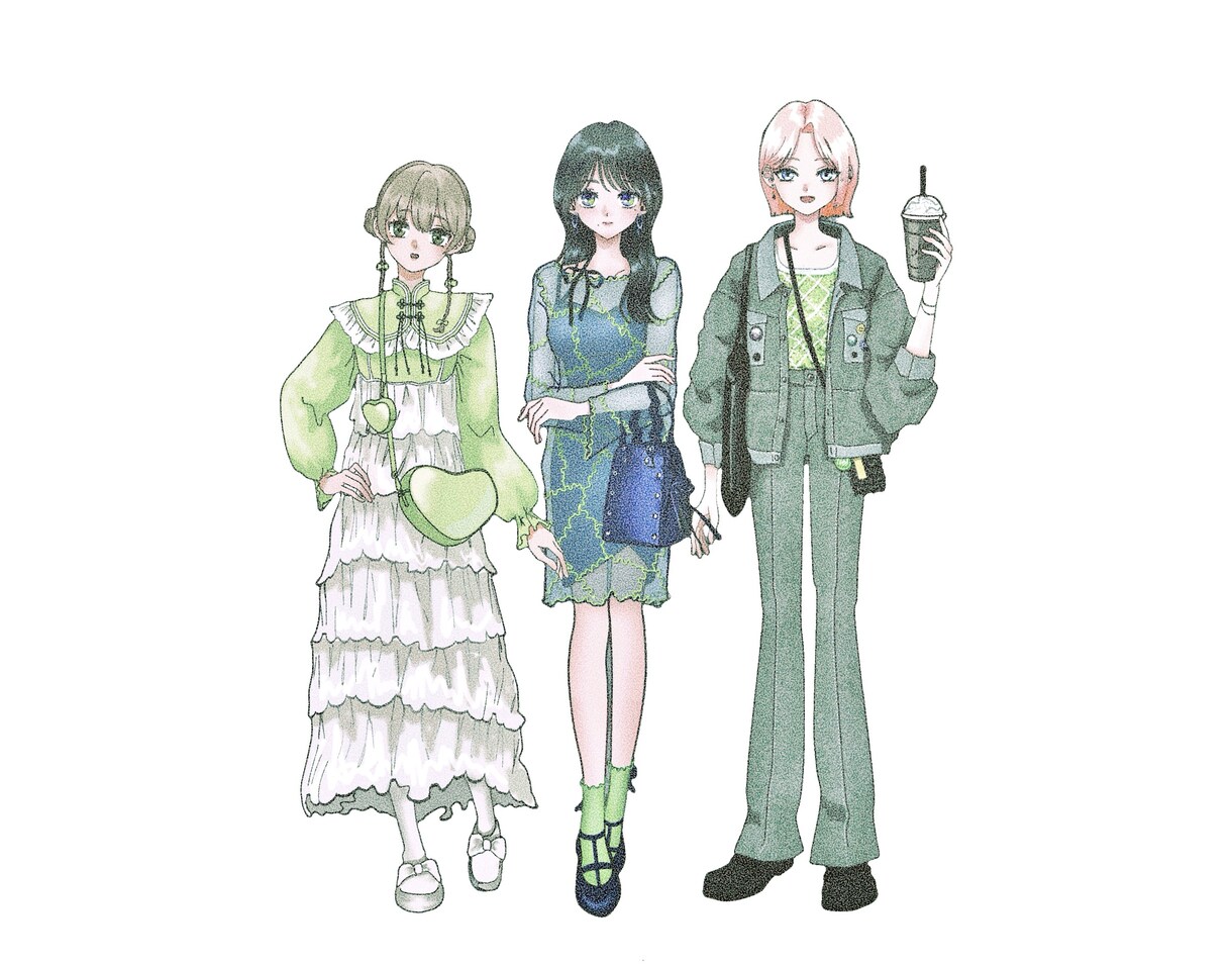 可愛らしい女の子の全身イラストお描きします トプ画やホーム画面、プレゼントにも最適！ イメージ1
